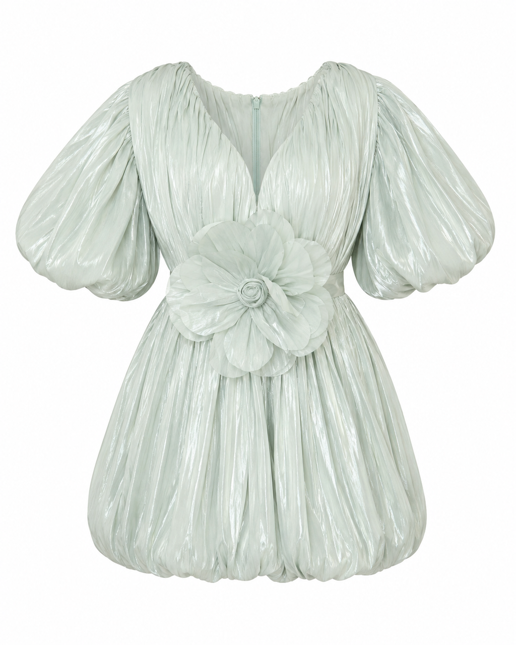 VESTIDO MINI DETALHE FLOR