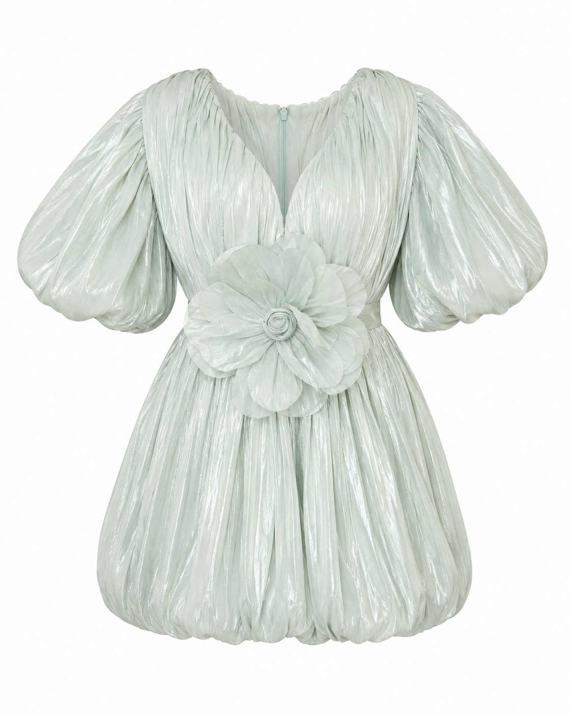 VESTIDO MINI DETALHE FLOR