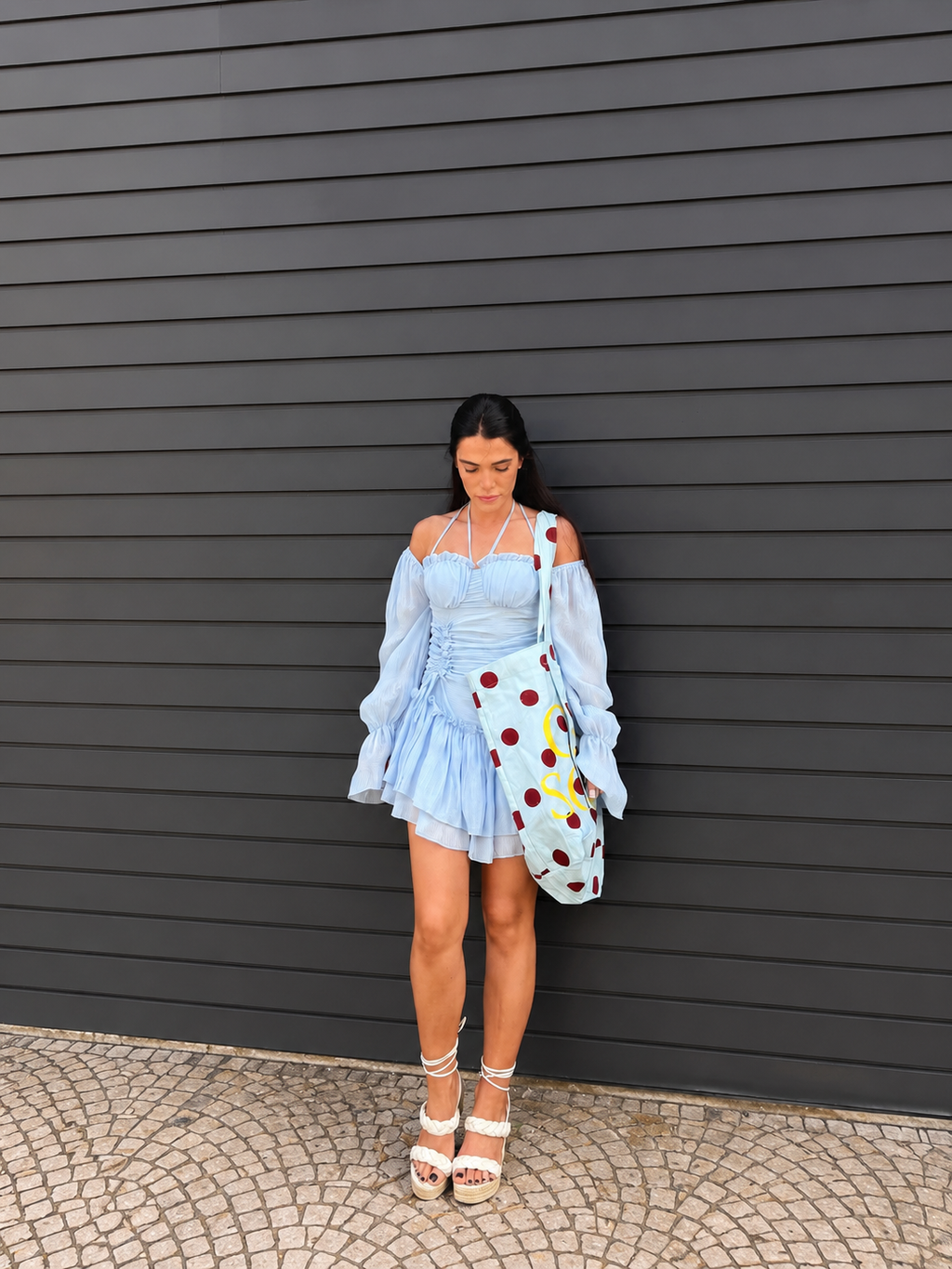 VESTIDO CURTO PLISSADO