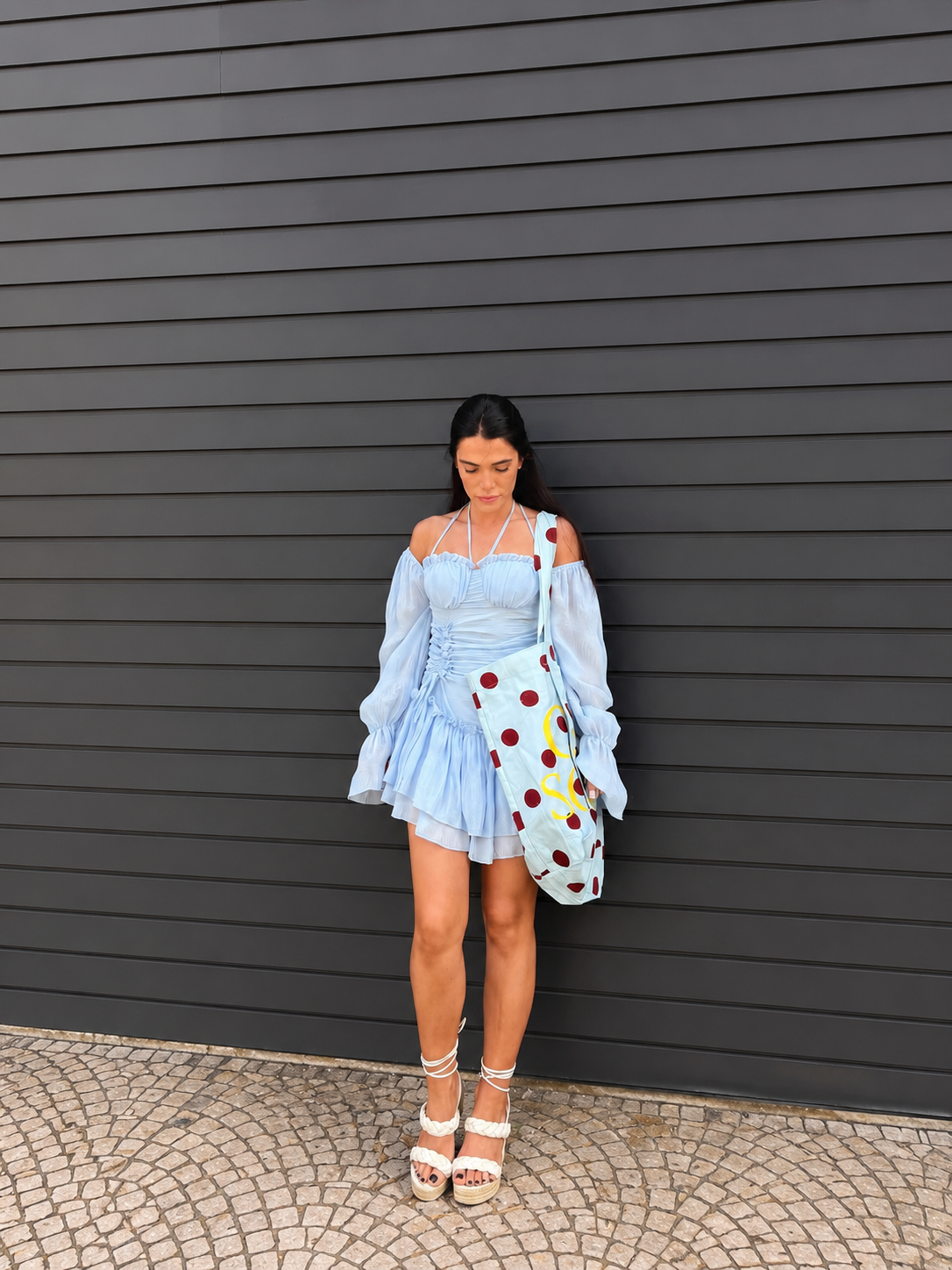 VESTIDO CURTO PLISSADO