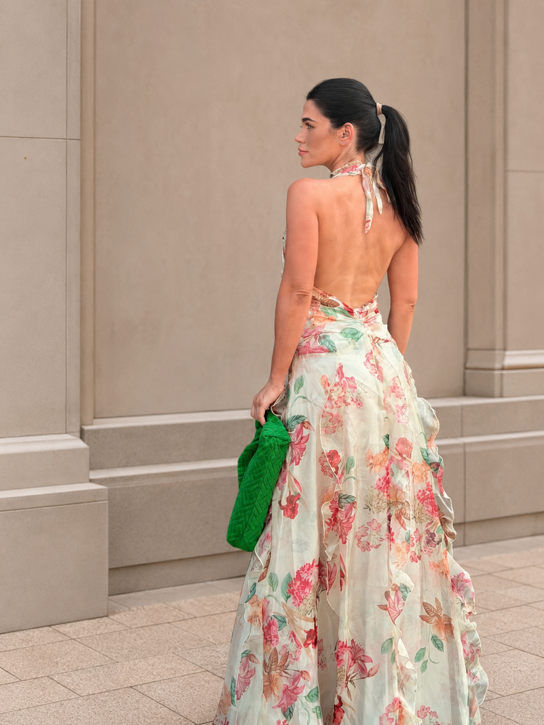 VESTIDO LONGO COSTAS ABERTAS