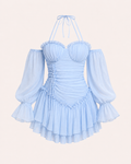 VESTIDO CURTO PLISSADO
