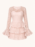 VESTIDO CURTO RENDA ESTRUTURADO