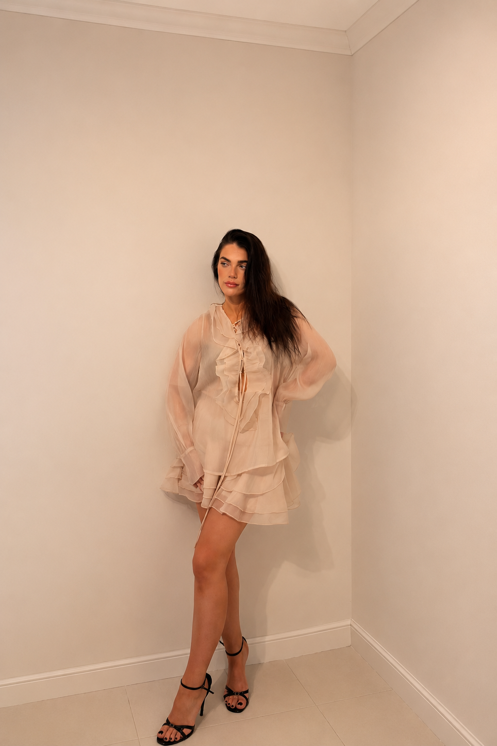 CONJUNTO CAMISA E SAIA-CALÇÃO