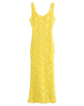VESTIDO MIDI COM TEXTURA