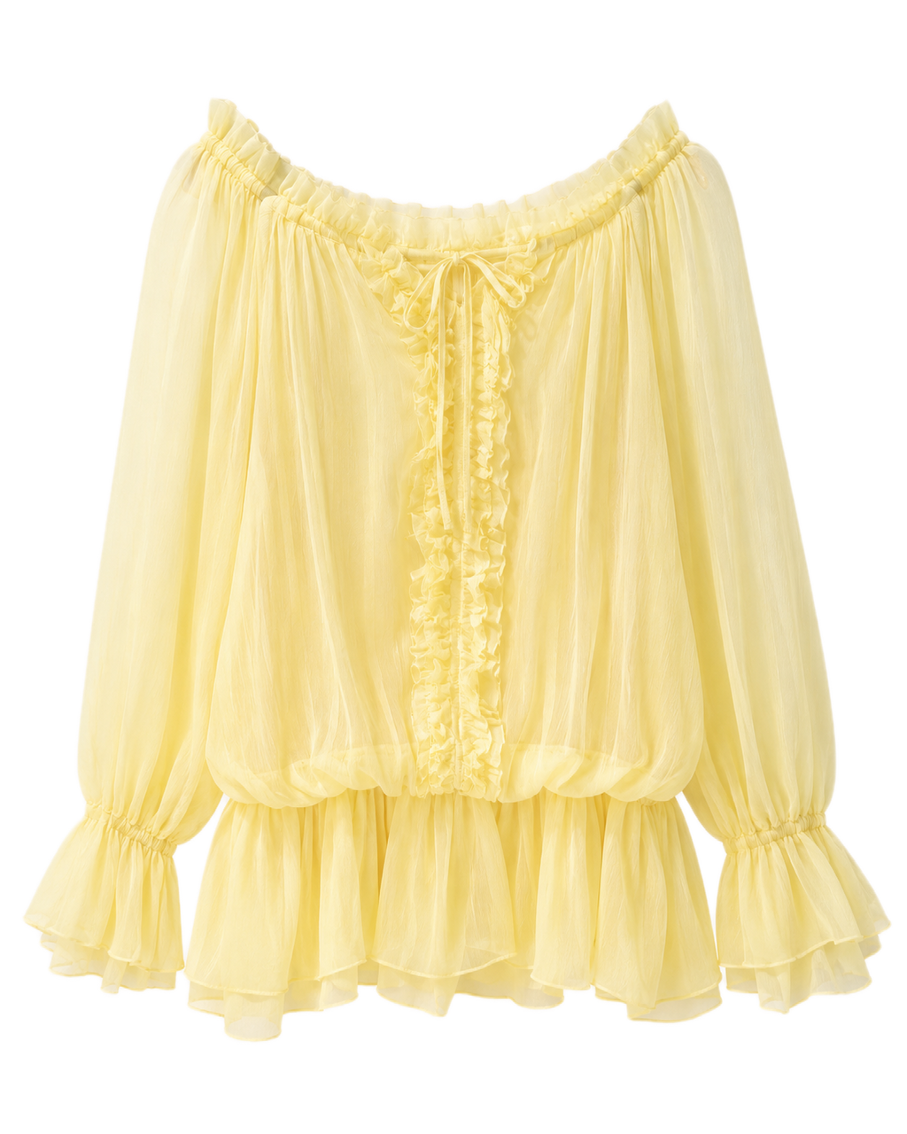VESTIDO MINI ORGANZA FRANZIDOS