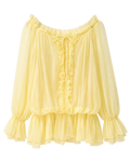 VESTIDO MINI ORGANZA FRANZIDOS