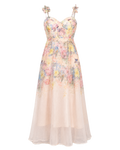 VESTIDO FLORAL EM ORGANZA