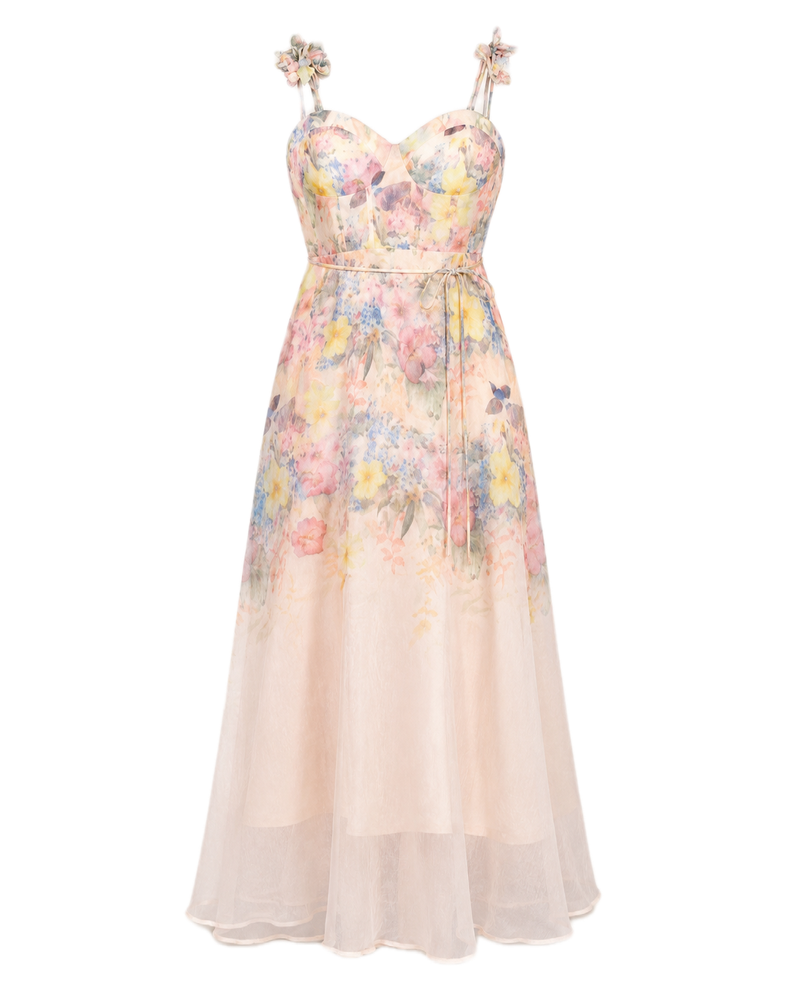 VESTIDO FLORAL EM ORGANZA